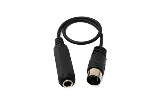 Audio Kabel 30 cm DIN 5 polig Stecker zu 6.35 mm Klinke Buchse AUX Adapter