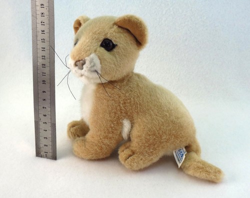 HANSA Lion Cub Plush Realistic SOFT TOY 22cm African Animal 1999 - Picture 9 of 10