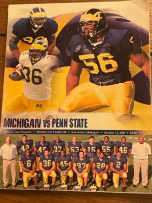 Program: Michigan - Vs - Penn State October 15, 2005 (HARD TO FIND)