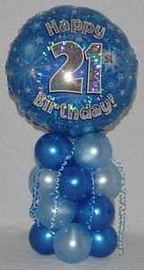 21st Birthday Balloon Table Decoration Display Ebay