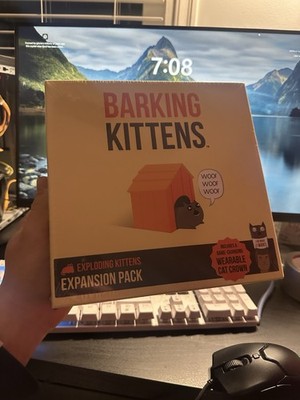 Exploding Kittens Expansion Pack - Barking Kittens Card Game NEW FACTORY SEALED