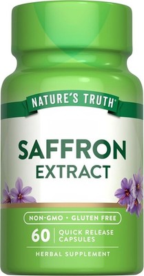 Nature's Truth Saffron Extract Capsules 88.5mg | 60 Count | Exp 02/27