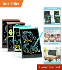 8.5-Inch Reusable LCD Writing Tablets for Creative Kids - Gift Set for Ages 3-8