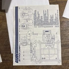 Vintage GI JOE JUMP Jet Pack Blueprints Instructions 1982 ARAH VG