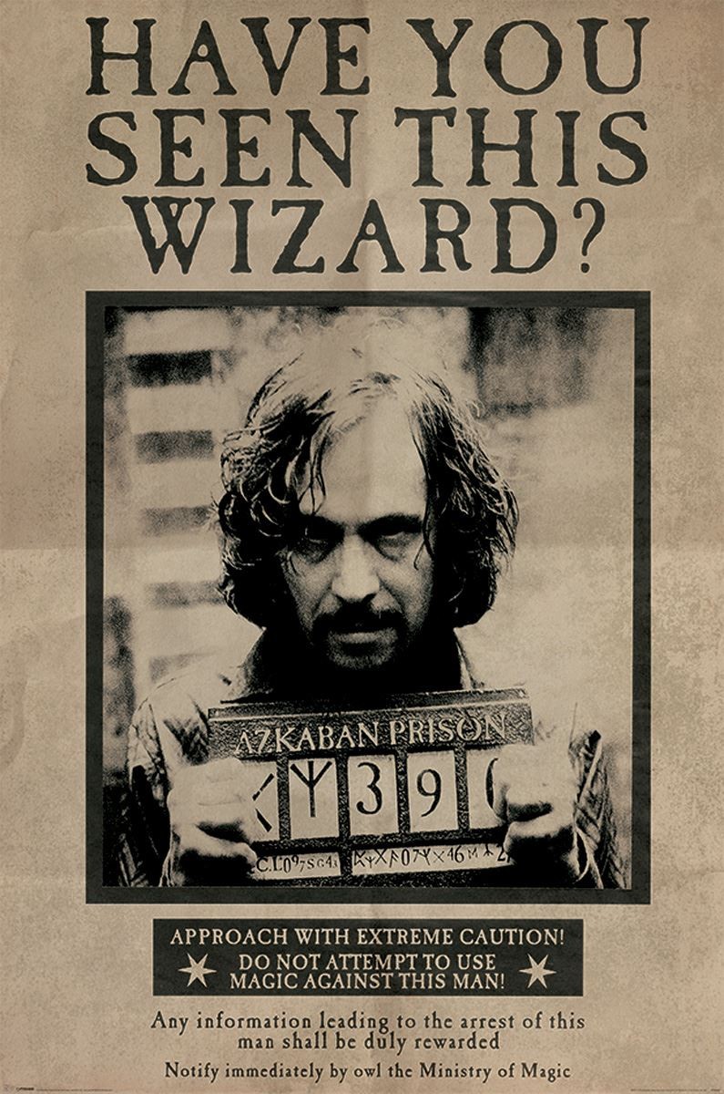 Harry Potter Wanted Sirius Black Maxi Poster