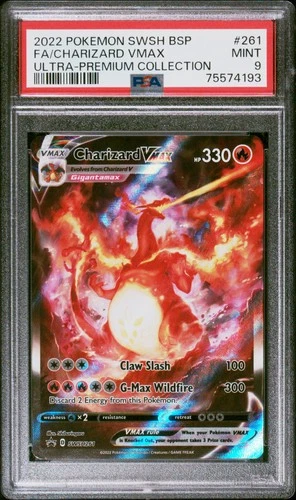 Charizard Vmax 261 PSA 9 Swsh Black Star Promo Pokemon Card Game