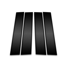 4pc Carbon Fiber Pillar Post Covers For 2012-2023 Ford Focus - Src0424