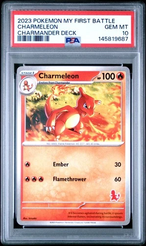 2023 POKEMON MY FIRST BATTLE-CHARMANDER DECK CHARMELEON PSA 10