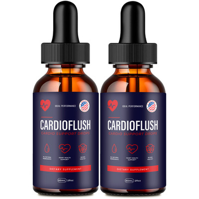 Cardioflush Drops, Official Cardio Flush Drops All Natural Ingredient (2 Pack)