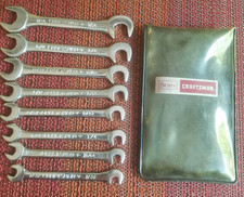 Craftsman -v-series 8 Piece Sae Angled Open End Ignition Wrench Set 4306 Usa Craftsman -v-series 8 Piece Sae Angled Open End Ignition Wrench Set 4306 Usa