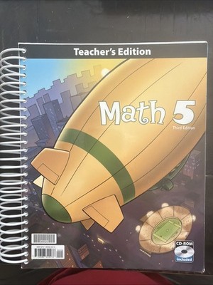 BJU Press Math 5 Teacher s Edition  with CD, Third Edition