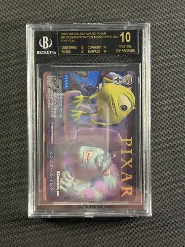 Weiss Schwarz BGS 10 Pristine BLACK LABEL Pixar Monsters Inc 2022 PXR/S94-097