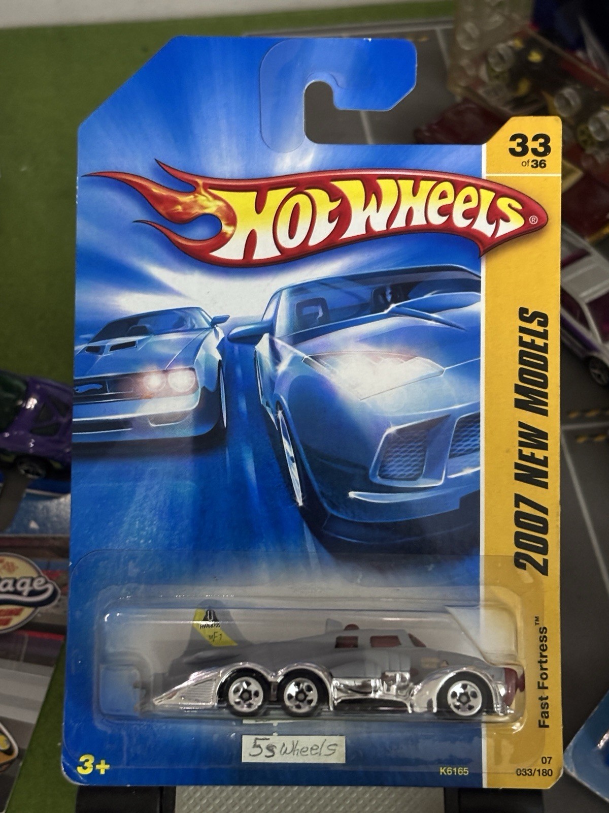2007 Hot Wheels '07 New Models Series Fast Fortress 5 Spoke Wheel Variation