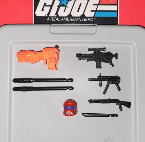 GI Joe Ozone 1993 Helmet + Complete Weapons Set Original 90's Hasbro Unbroken