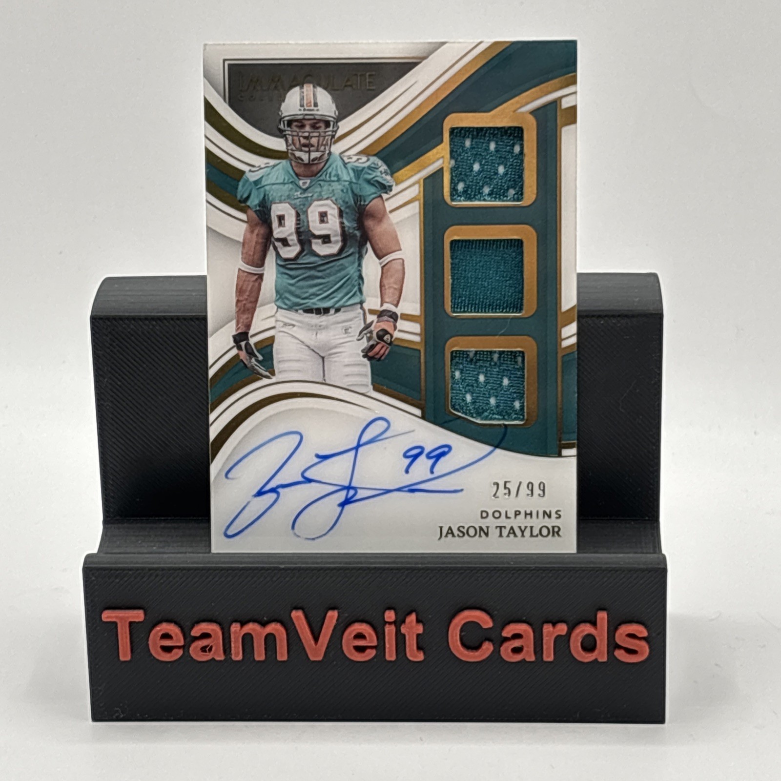 Jason Taylor Panini Immaculate Collection Immaculate Players Collection Autograph Relics #PCJTA Base