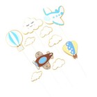 20 PCS Hot Air Balloon Cake Decoration Topper Plane Kids Birthday Picks