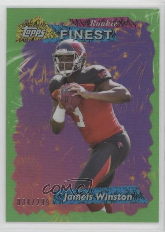Jameis Winston Finest 1995 Finest Refractor #JW Green Refractor
