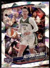2025 Panini Prizm WNBA #129 Alysha Clark Ice Prizms Washington Mystics