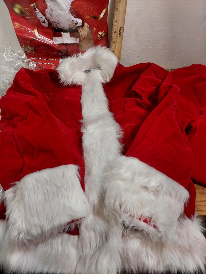 Children's Deluxe Santa Claus Suit 5pc. Christmas Size M - No Bag - Image 4 of 4