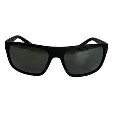 Maui Jim Unisex 62mm Byron Bay Polarized Wrap Sunglasses, Black Matte, Grey
