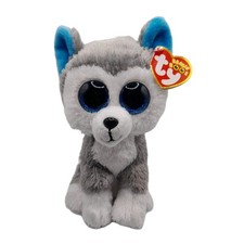 TY Beanie Boos - SLUSH the Husky Dog Plush Glitter Eyes  6 inch Stuffed Toy