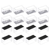 "16X Stuhl Bein Boden BeschüTzer 50Mm(1.97\") Rechteck Stuhl Bein Abdeckung (Weiß)"