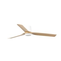 Energiespar Deckenventilator Mit Fernbedienung Punt Tub Weiß Ahorn 130Cm Dc Fan