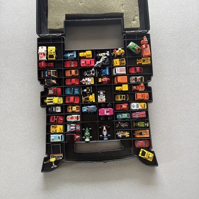 60 Vintage Galoob Funrise Micro Machines Road Champs In Semi Truck Case
