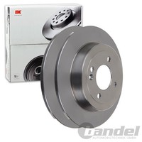 2X NK Bremsscheiben 262Mm Voll Hinten Passend FÜR Hyundai Accent Bayon I20