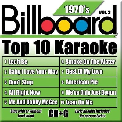 Billboard Karaoke Billboard Top 10 Karaoke: 1970's, Vol. 3 (CD)