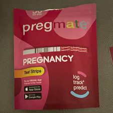 Pregmate Pregnancy Test Strips, Analog Urine Test, White/Pink, Exp 2027-01