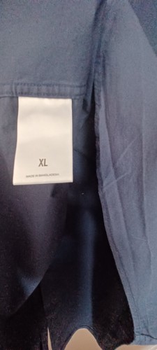 Express Slim 1MX Dress Shirt Mens XL Blue Stretch - Picture 7 of 9