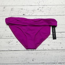 La Blanca Bikini Bottom Womens US 16 Magenta Purple Fold Over Swim Brief New