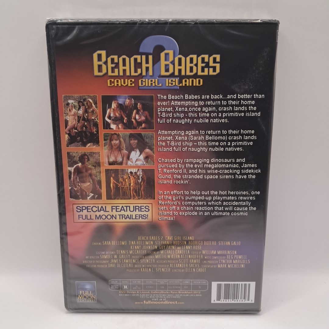 Beach Babes 2: Cave Girl Island (DVD, 1998) Full Moon - Brand New Sealed