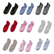 Antis Slip Fuzzy Socks Home Sleeping Socks Slipper Socks for Women with Gripper
