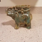 Red Wing Pottery Nokomis Rare Elephant Form ~ 6" Tall