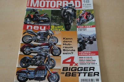 5) Motorrad 18/2004 - Beta RR Enduro 450 4T im Fa - Honda Valkyrie Rune mit 118