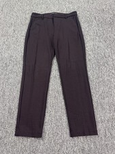 Liverpool Pants Women 8/29 Tall Black Check High Rise Kelsey Straight Trousers