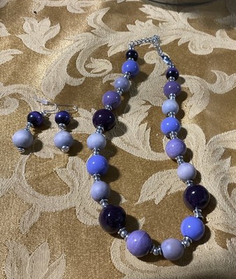 Beaded Necklace And Earring Set