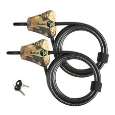 Python Trail Camera Adjustable Camouflage Cable Locks w/4 Keys, 8418KA-2 CAMO...