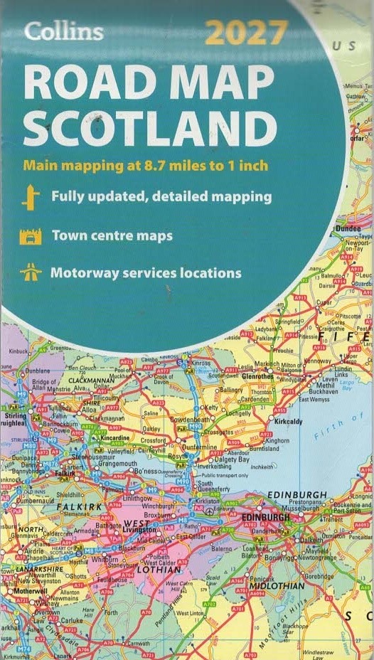 2027 Collins Road Map of Scotland - Collins - Good - Map