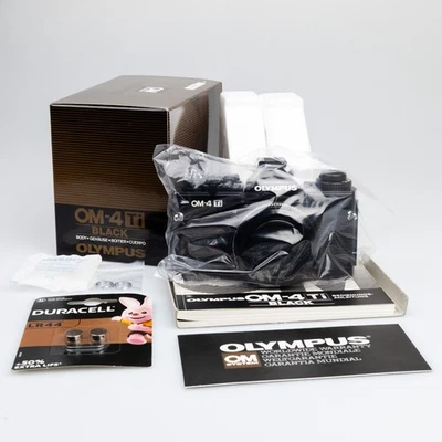 ⭐NEW⭐ Olympus OM-4 Ti Black Body Classic 35mm Film Camera w/ Box SERVICED CLA