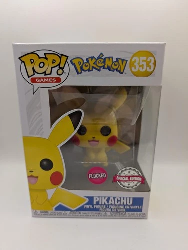 Funko Pop! Pokemon - Pikachu 353 Flocked Exclusive