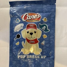 Raising Cane's Chicken Fingers Kids Meal Toy - 2025 Pup Dress Up - New, Sealed