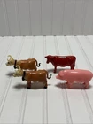 Vintage Marx Cows Toy Hard Plastic Milking 1950s And Hard Plastic Cow/pig