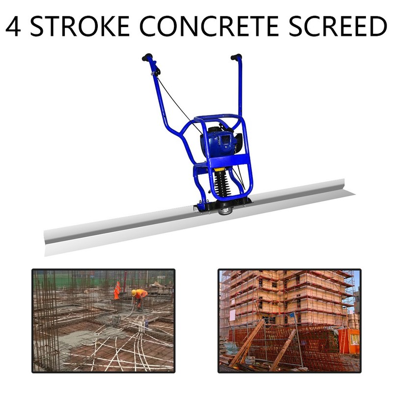 1.2HP Concrete Screed 4 Cycle Engine GX35 Concrete Wet Screed 7ft Board 37.7cc