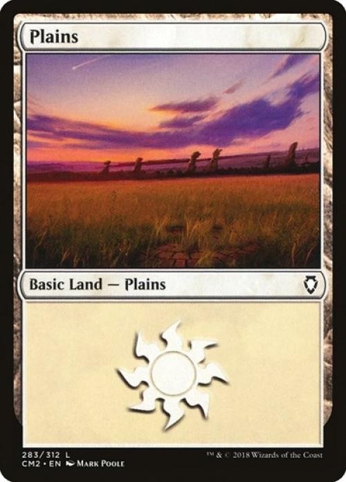 Plains (283) - CM2 MTG - Light Play