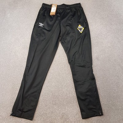 Umbro AFC Wimbledon Mens Tracksuit Bottoms Medium Black Football Training Pants