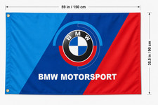 BMW M5 M3 M4 Racing Flag Banner 3x5 Ft Motorsport Man Cave Garage Wall Decor