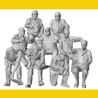 ENGINEER & FIREMAN   Resin Print 1/48 O On30 On3 Lionel SET OF 9
